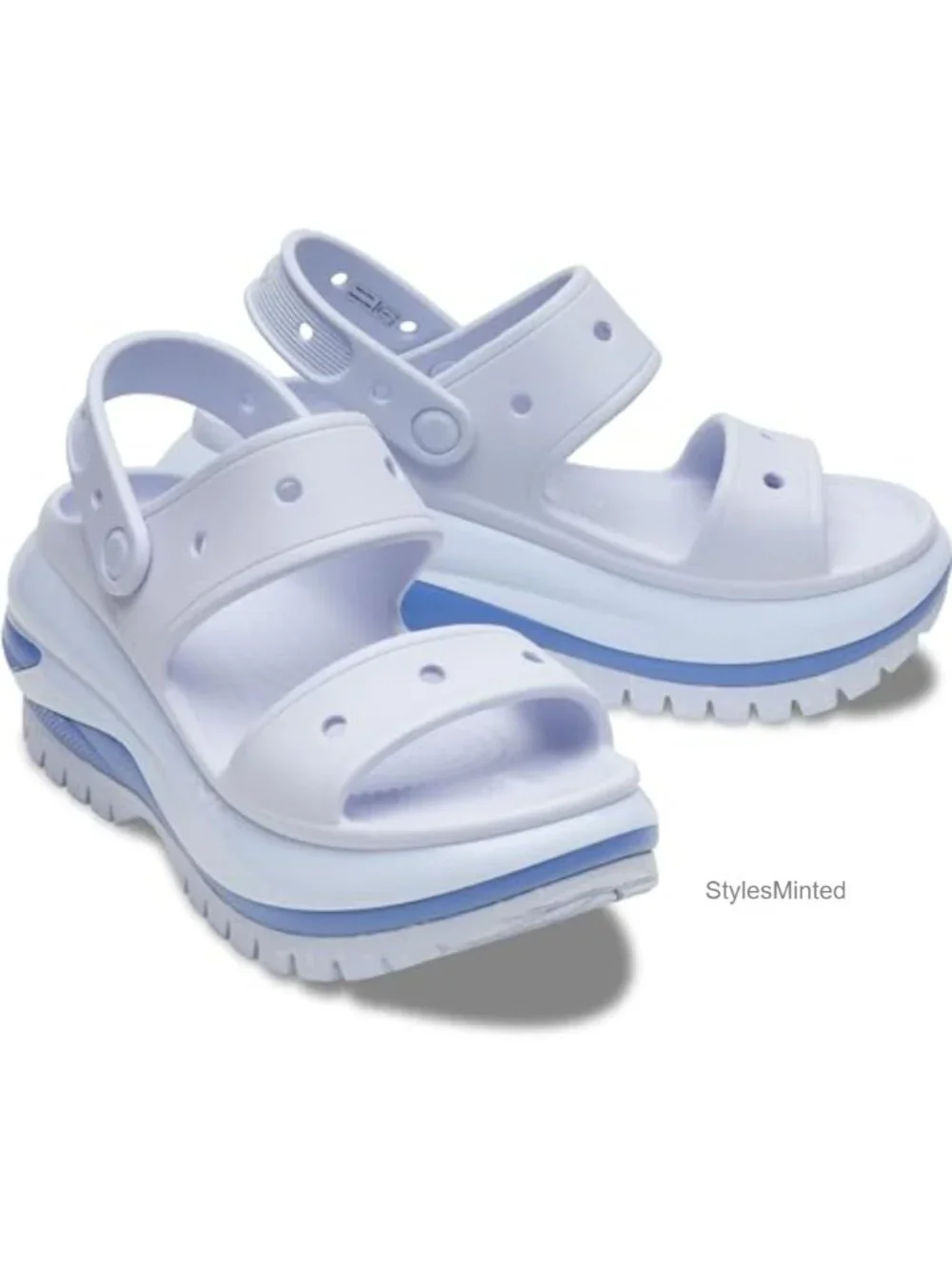 Crocs Classic Mega Crush Platform Wedge Sandals - EVA Unisex Slip-On